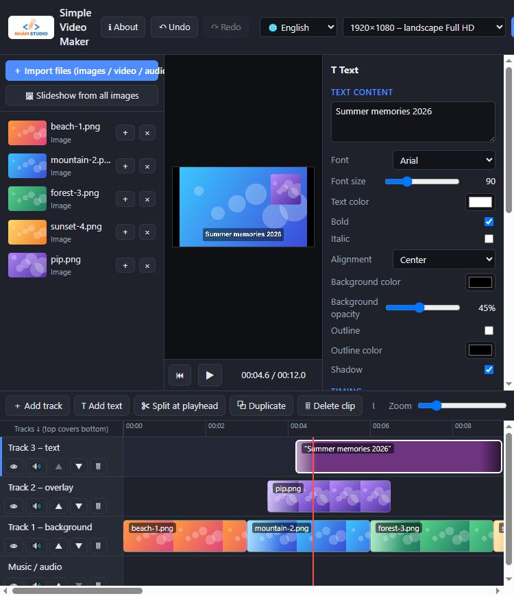 Simple Video Maker